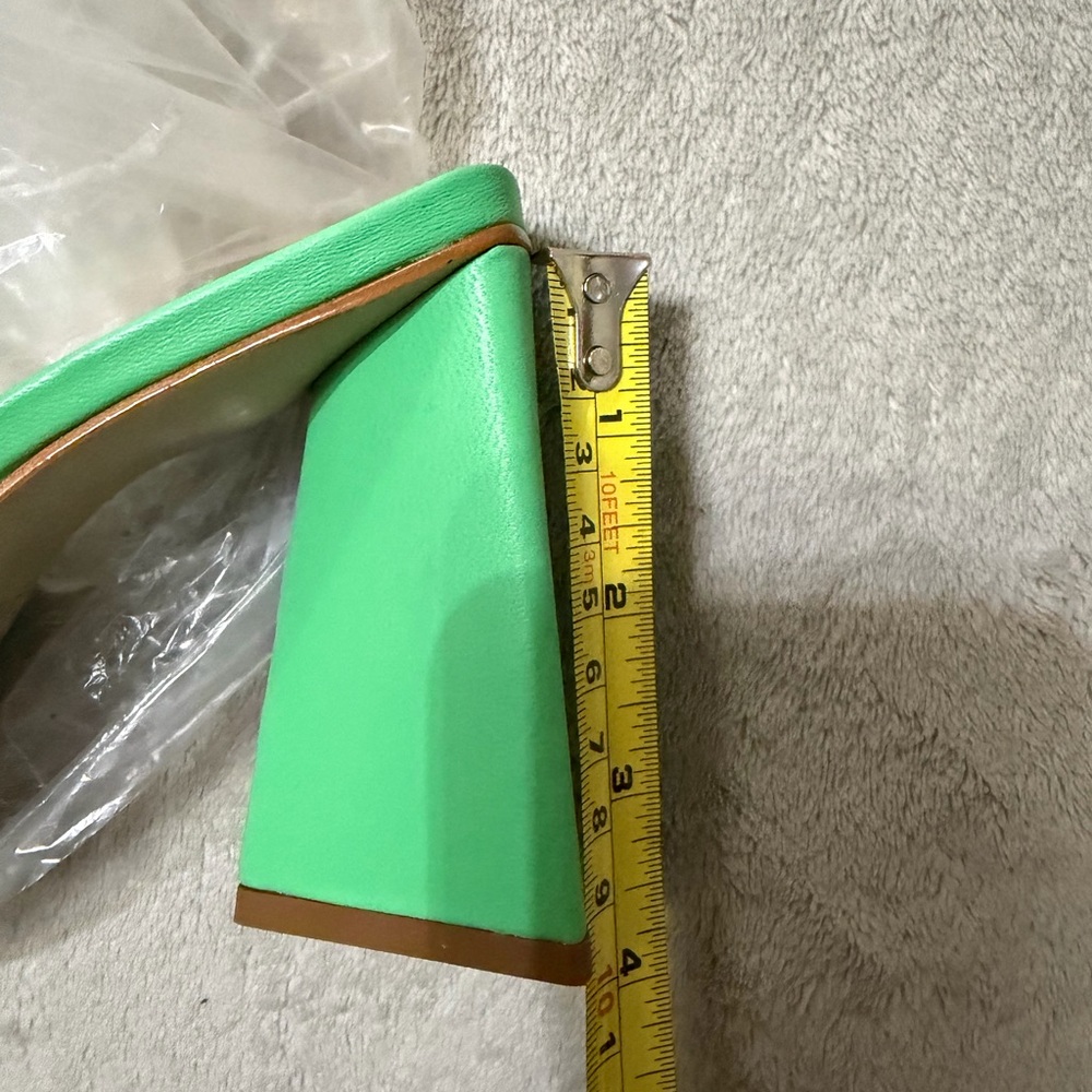 SCHUTZ Mint Green Block Heel Mules new in box - Picture 7 of 10